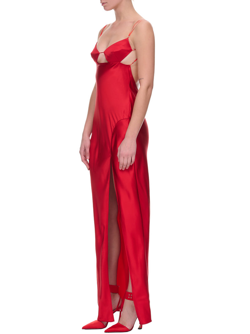 Satin Dress (LANB01-IMG-RED)