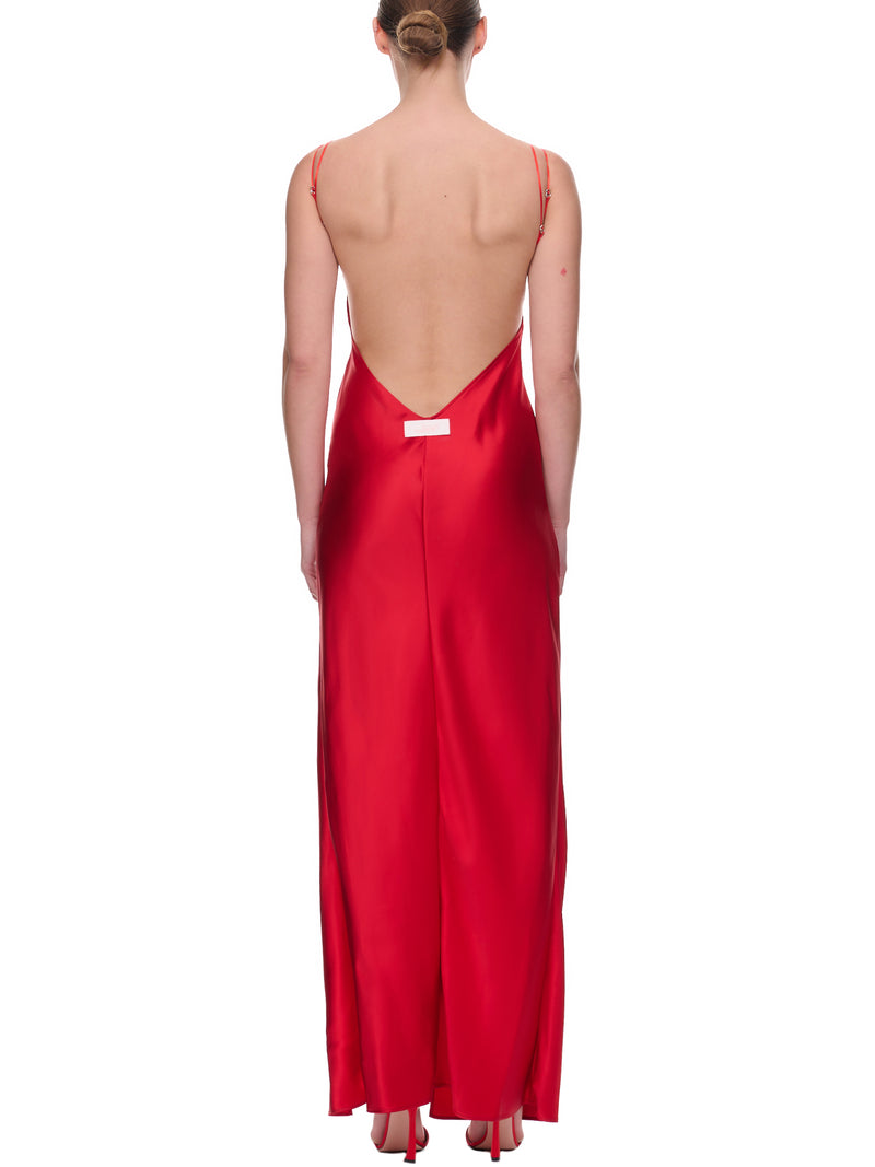Satin Dress (LANB01-IMG-RED)