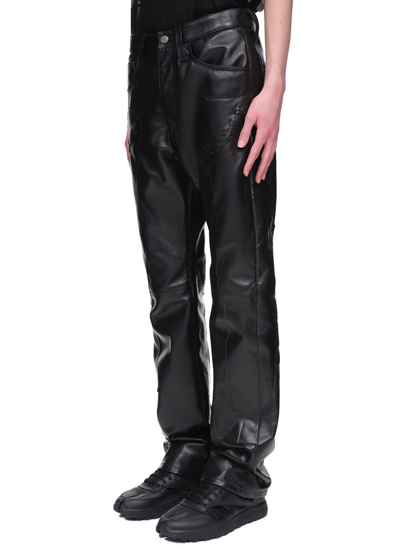 Destroy The Box Leather Pants | H.Lorenzo - side