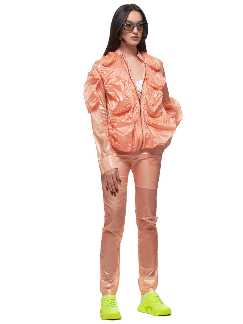 Nylon Plastic Jacket (MSS20C041-ORANGE)