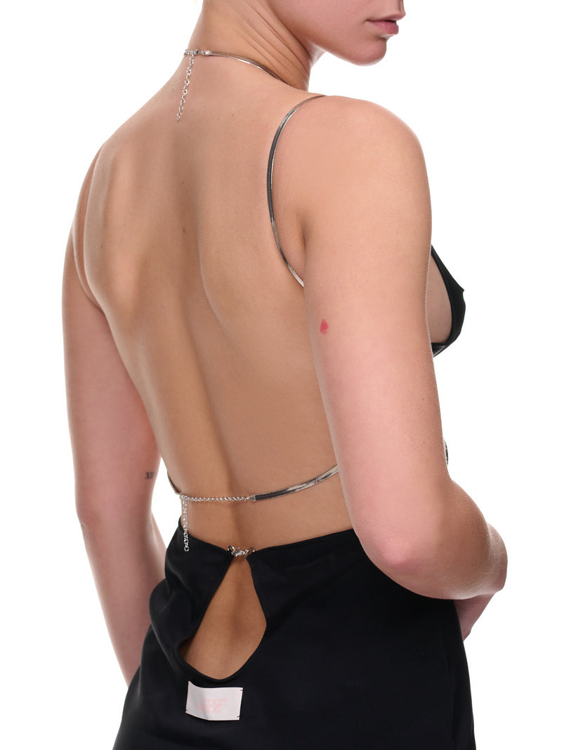 Naomi Dress (NAOMI-CREP-SOKO-BK-BLACK)