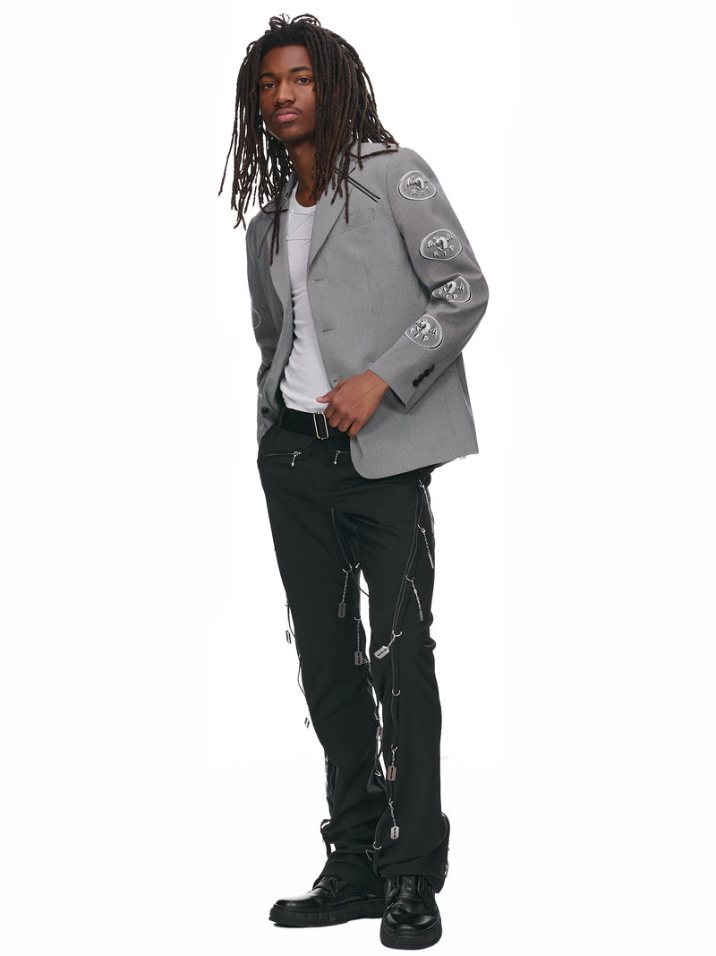 Rest In Punk Blazer (NN17-JK11-GRAY)