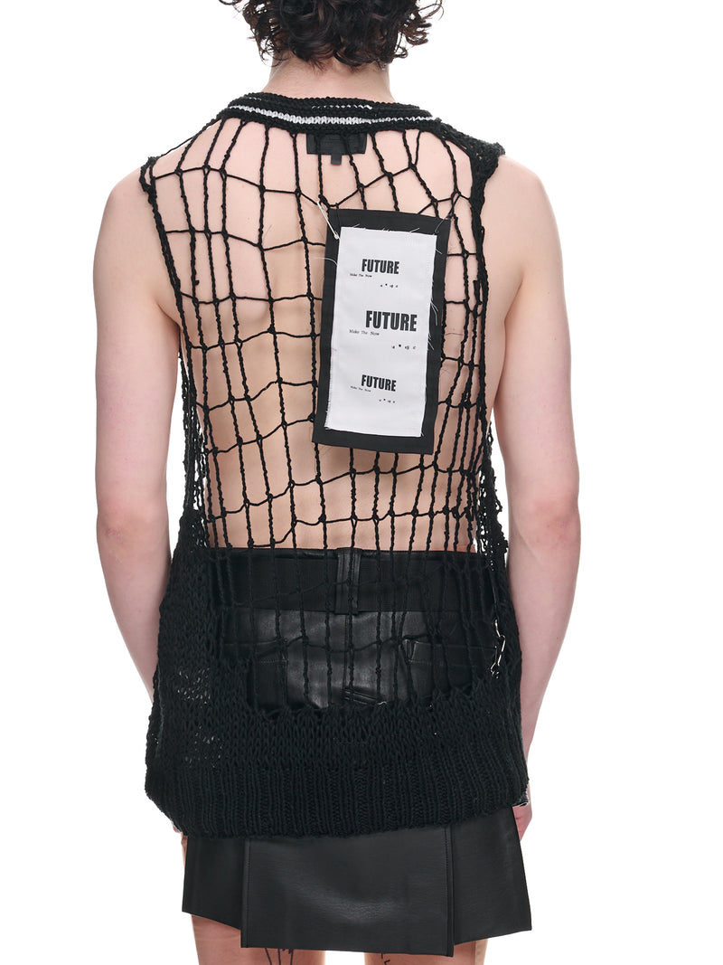 Knit Net Vest (NN17-KN05A-BLACK)