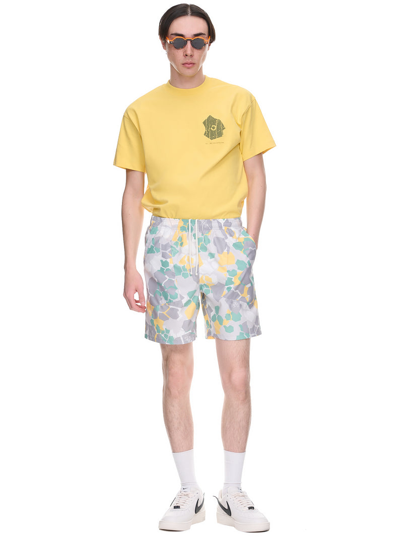 Camo Swim Shorts (OBJ00230714-YELLOW-CAMO)
