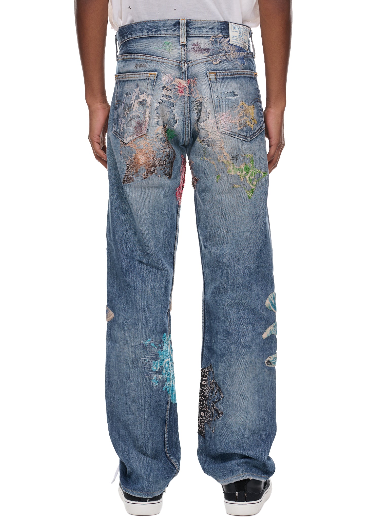 Uroboros Sonic Patchwork Jeans (P5-MEME-HEDGEHOG-INDIGO)
