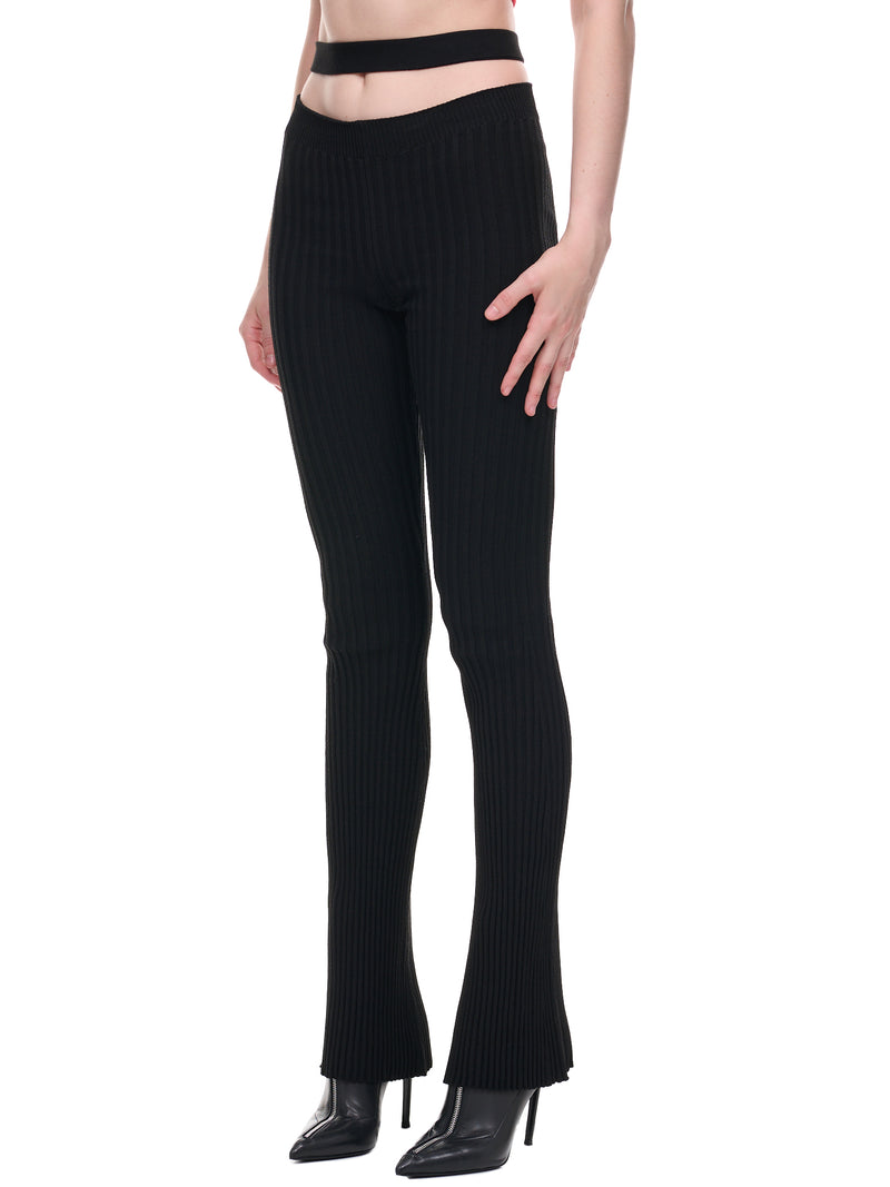 Knit Flare Pants (PA06770473-BLACK)