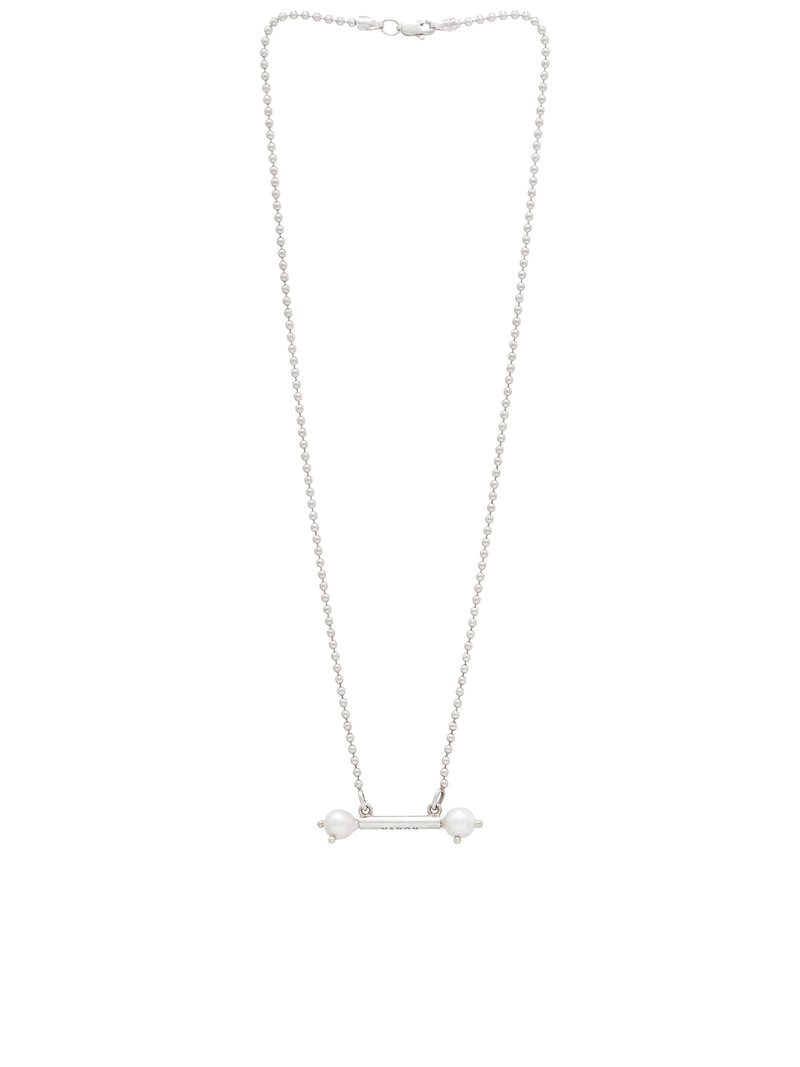 White Pearl Piercing Necklace (PERLA-PIERCING-WHITE-PEARL)