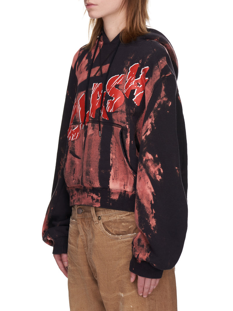 R13 Clash Cropped Hoodie | H. Lorenzo - side