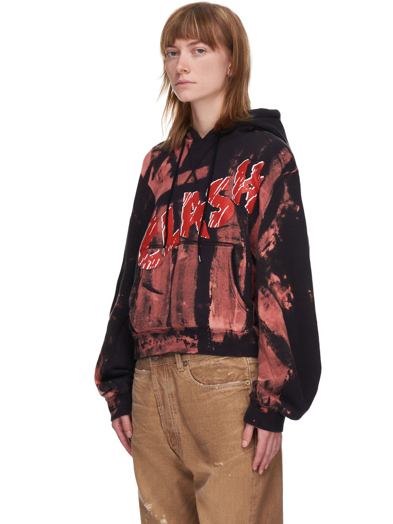 R13 Clash Cropped Hoodie | H. Lorenzo - detail 1