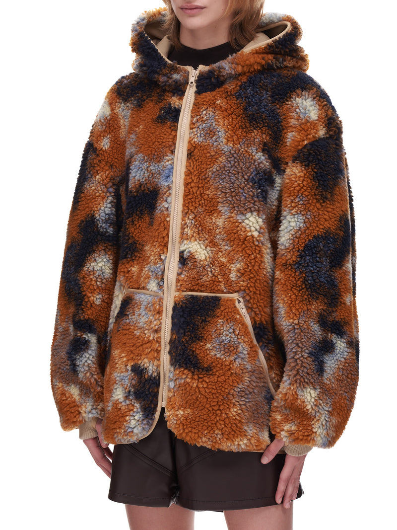 R-13 Oversized Zip up Fleece Hoodie | H. Lorenzo - side