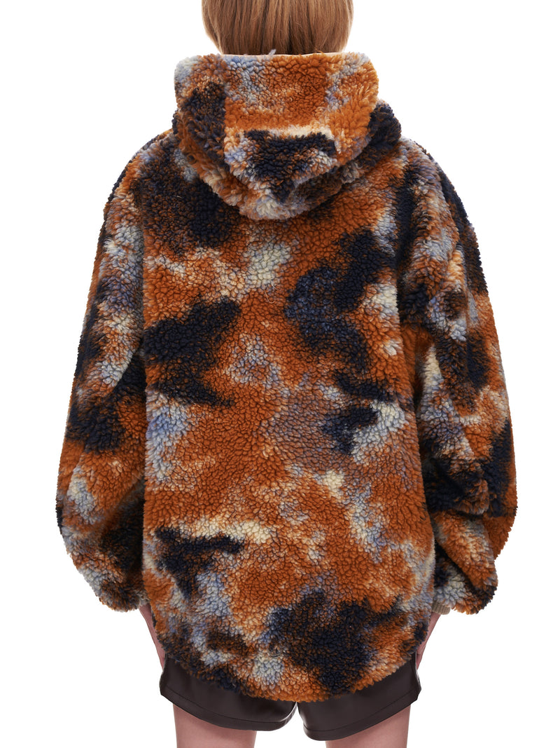R-13 Oversized Zip up Fleece Hoodie | H. Lorenzo - back