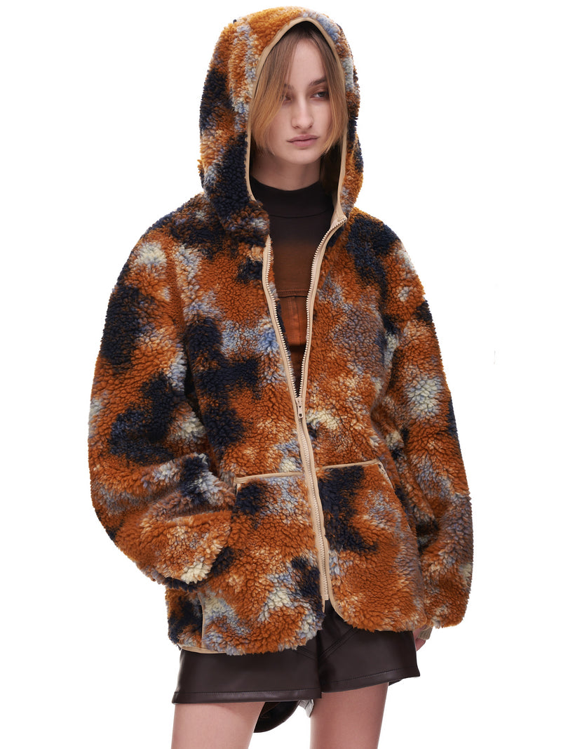 R-13 Oversized Zip up Fleece Hoodie | H. Lorenzo - side 2