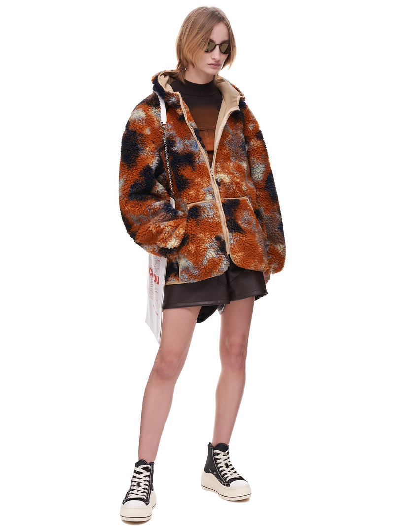 R-13 Oversized Zip up Fleece Hoodie | H. Lorenzo - styled