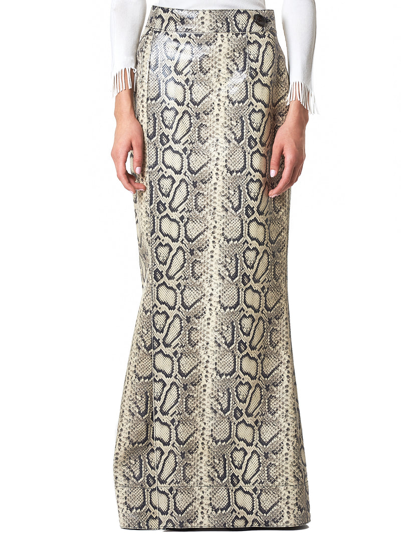 Python Wrap Skirt (S006-FP-NATURAL-WHITE)