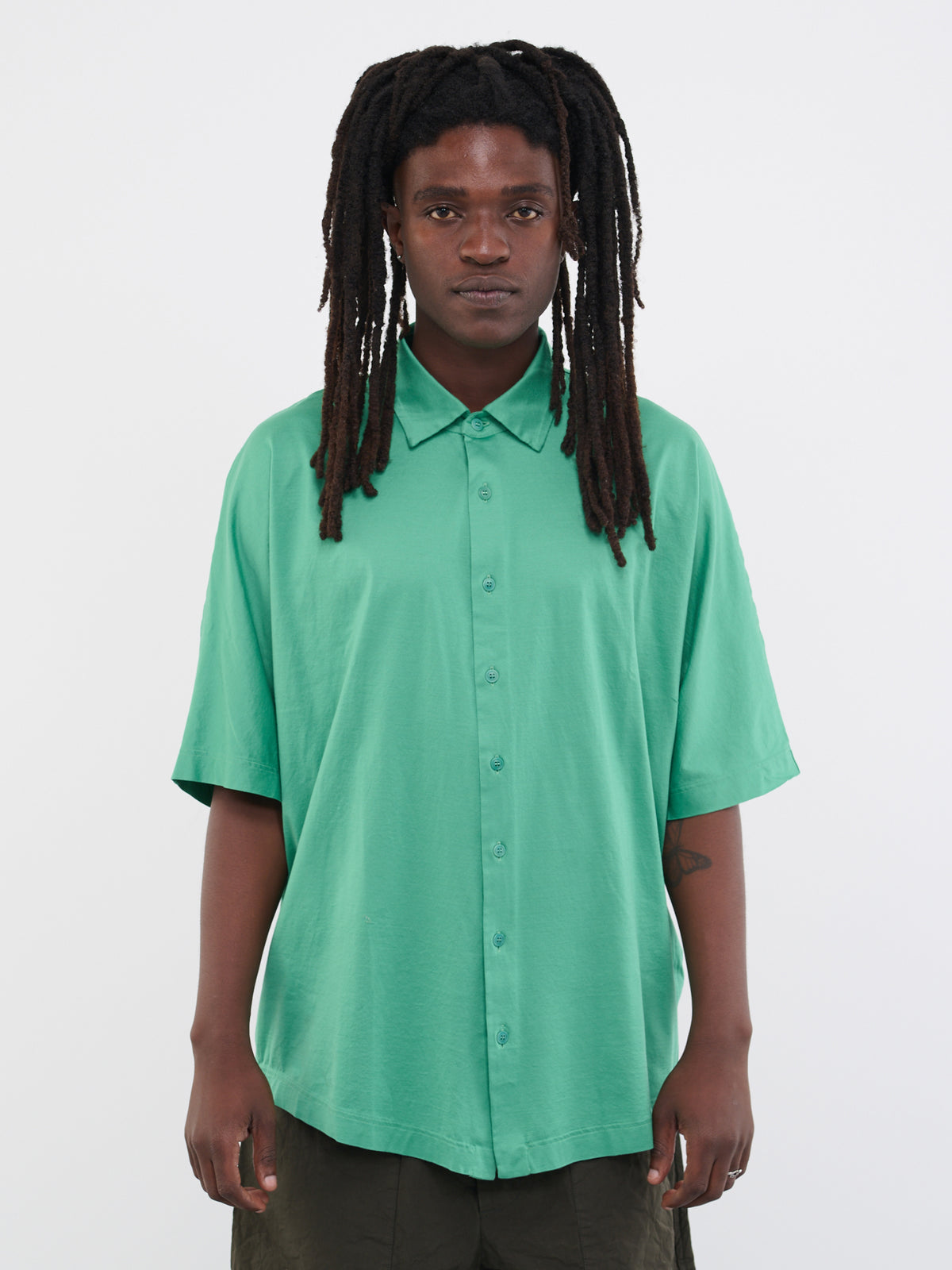 Silk Shirt (S20019-GREEN)