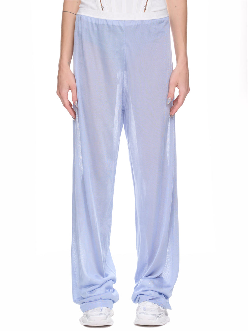 Metallic Knit Pants (S51KA0577-S18201-488-LIGHT-BLU)
