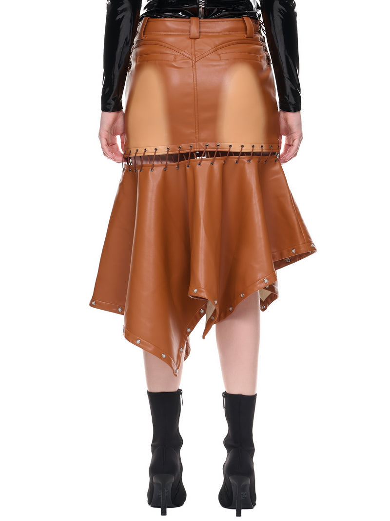 Detachable Printed Mermaid Skirt (SK-07-BROWN)