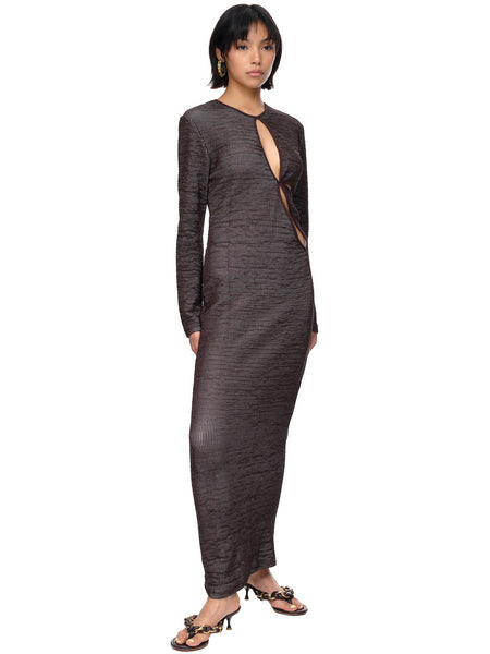 christopher esber crochet dress Christopher Esber Crochet Crystal Tee Dress | Black