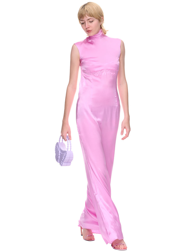 Silk Tattoo Maxi Dress (STLD-SILK-TATTOO-PINK)