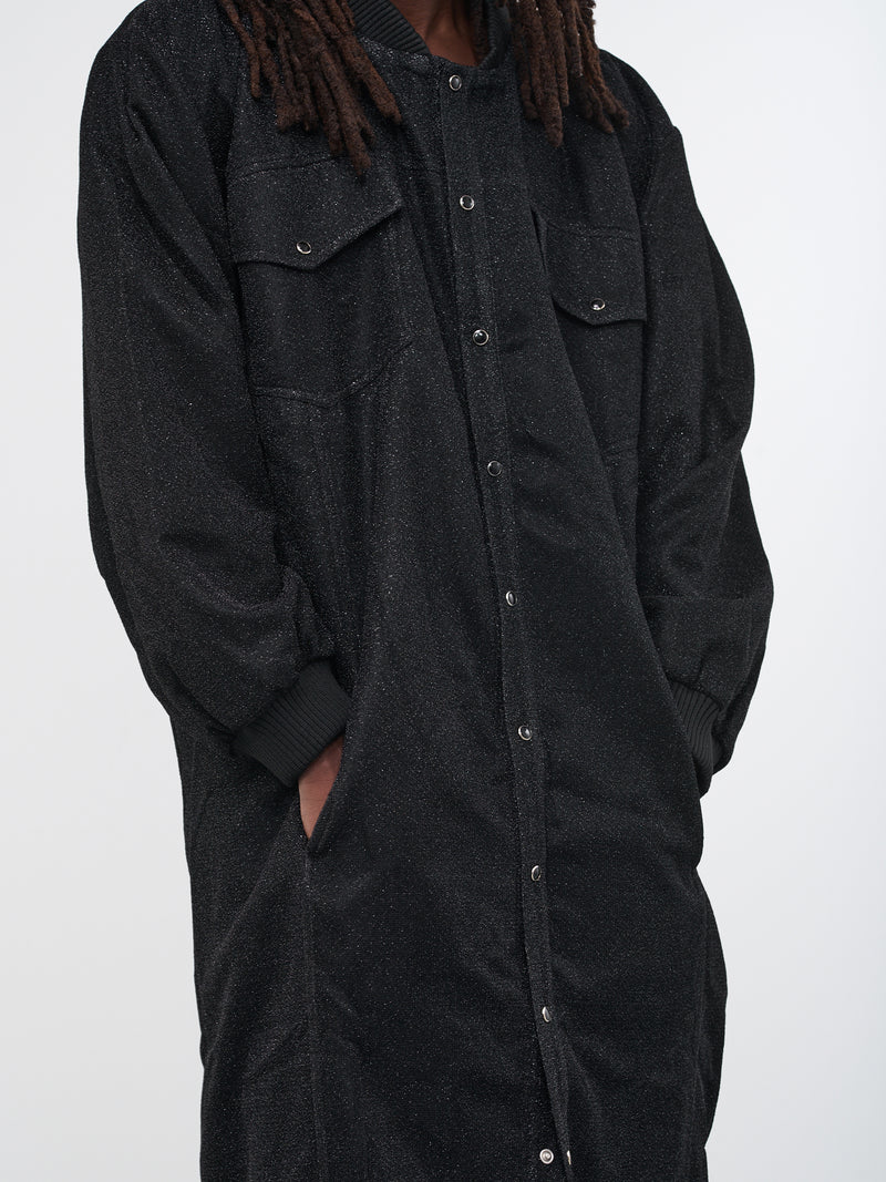 Sparkle Long Coat (TJMSS23J03-BLACK)