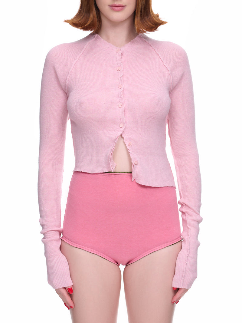 Rib Knit Cardigan (TO03843211-1211-LIGHT-PINK)