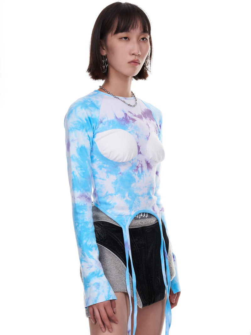 Didu Padded Bust Tie Dye Top | H. Lorenzo - detail