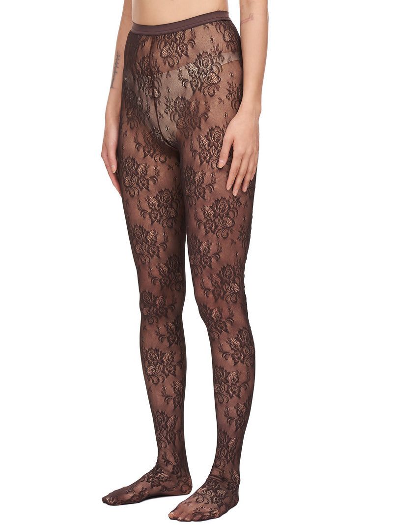 Undercover Floral Jacquard Leggings | H. Lorenzo - side