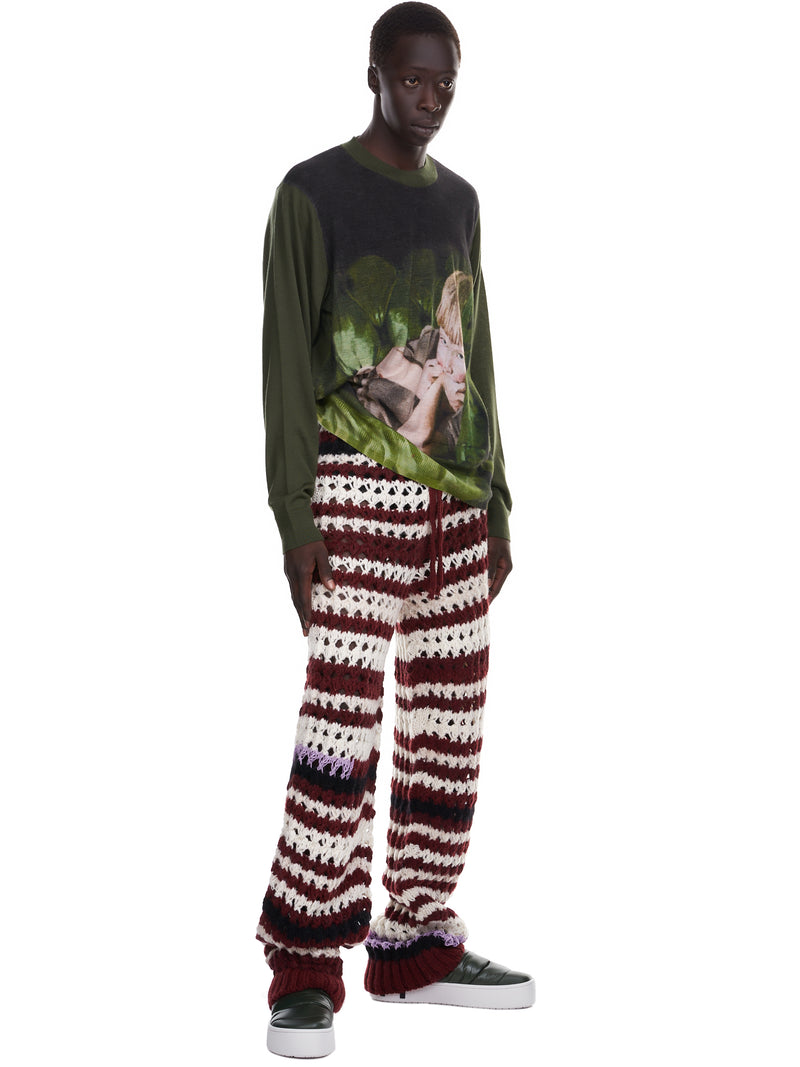 Undercover Crewneck Jacquard Graphic Sweater | H. Lorenzo - styled