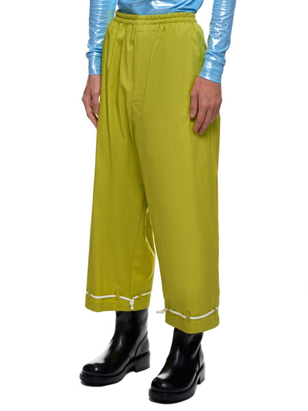 Undercover Cropped Flat Front Trousers | H.Lorenzo