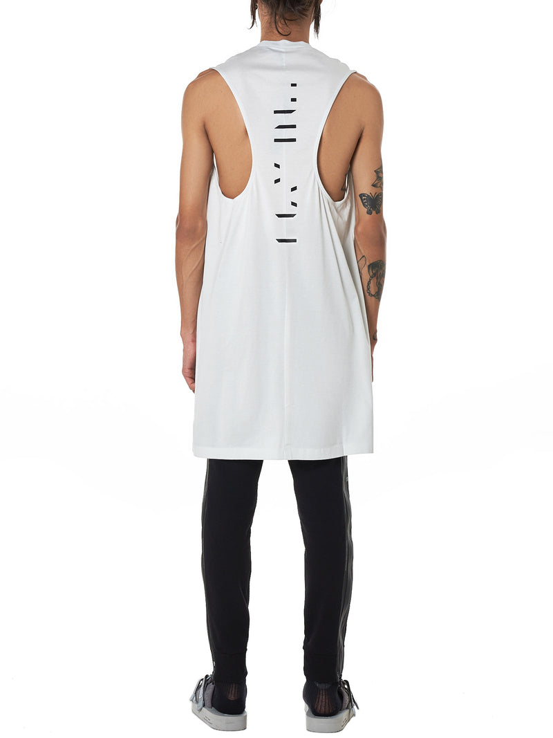 Long Muscle Tank (UMAC009F18206002-LIGHT-GREY)