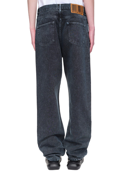 【SATIIIZ】Darkin Maxi Denim Half Pants Half-Dart Maxi Jean in Blue Wash - Estudio Niksen