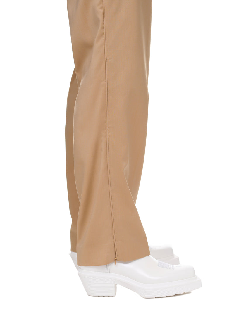 Tonal One-Pleat Tailored Pants (VL14PA200S-SALTY-CARAMEL)