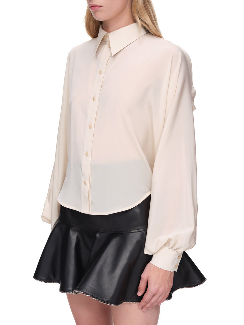 Cut-Out Blouse (WB05-BOTETI-WHITE)