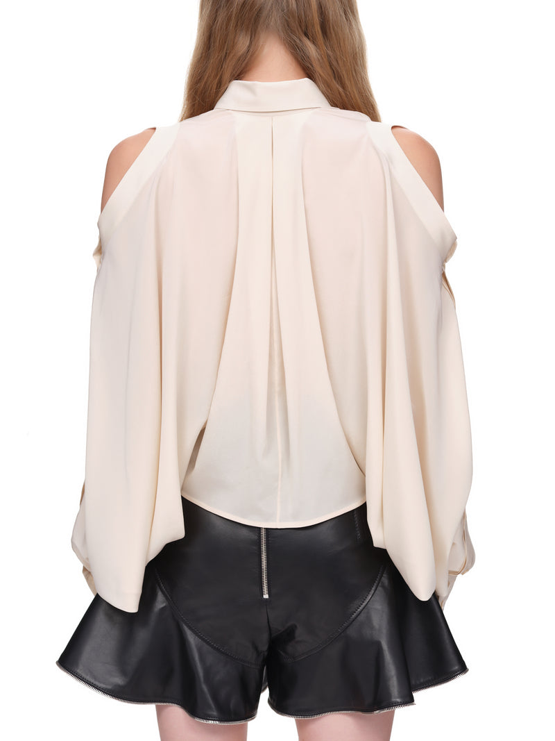 Cut-Out Blouse (WB05-BOTETI-WHITE)