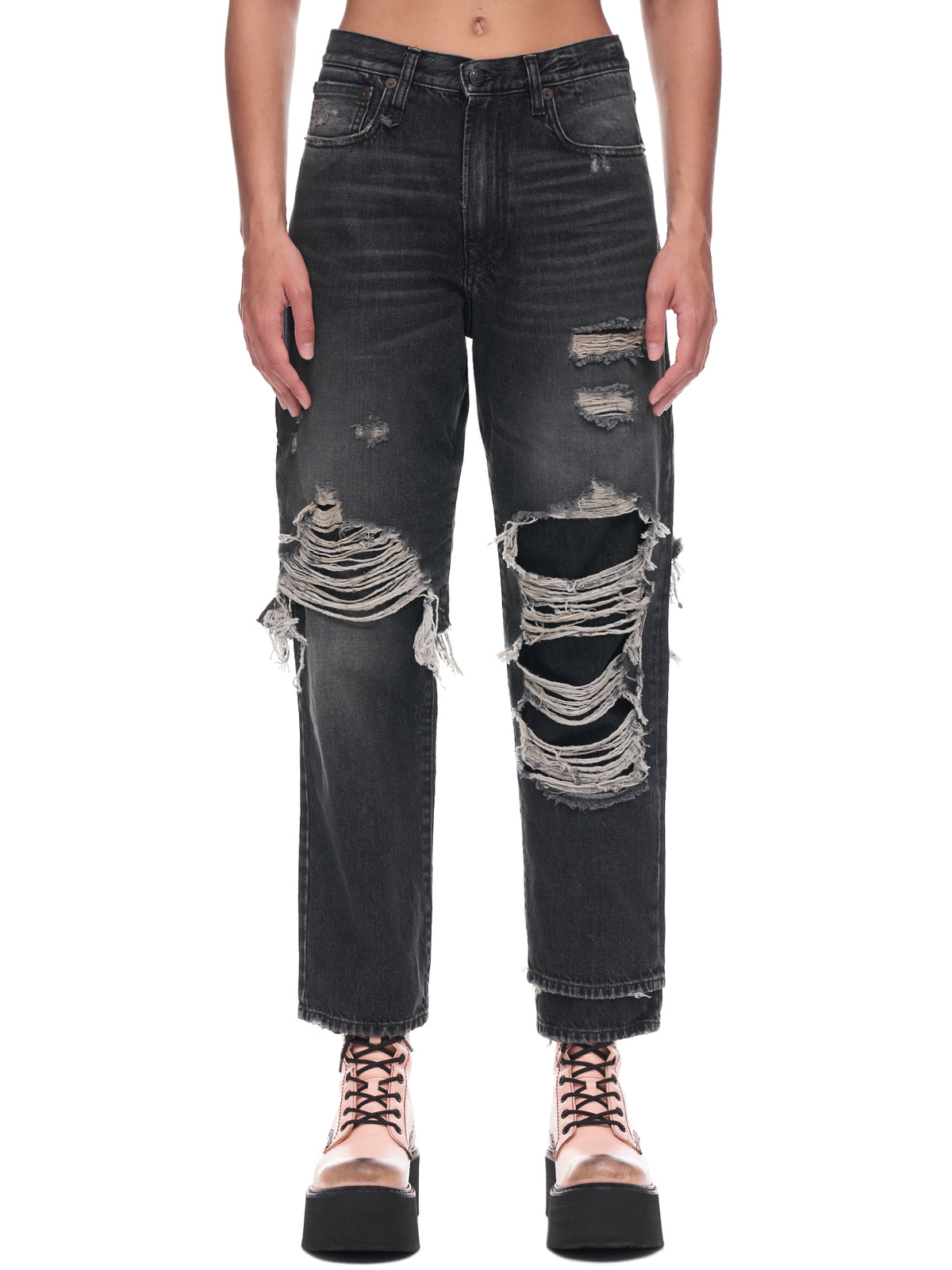 Double Layered Jean (WD050-D014J-BLACK)