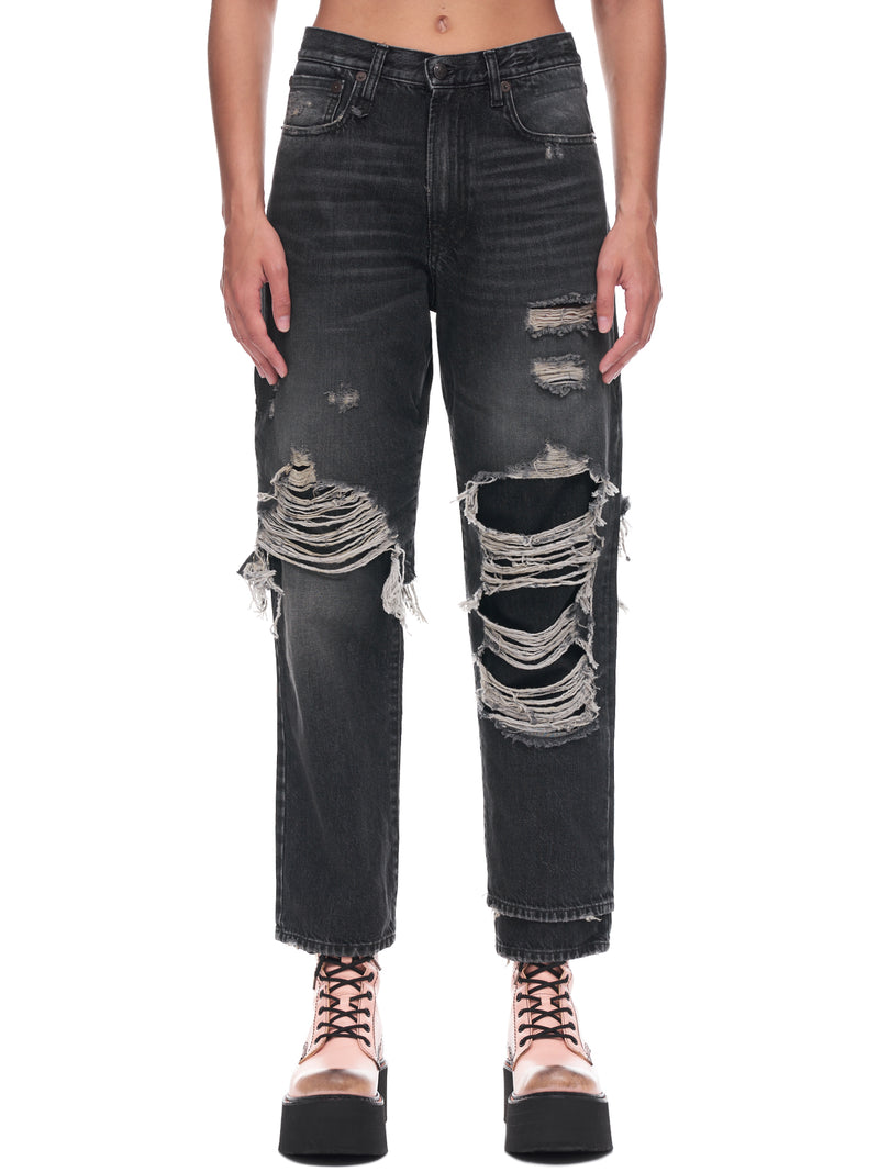 Double Layered Jean (WD050-D014J-BLACK)