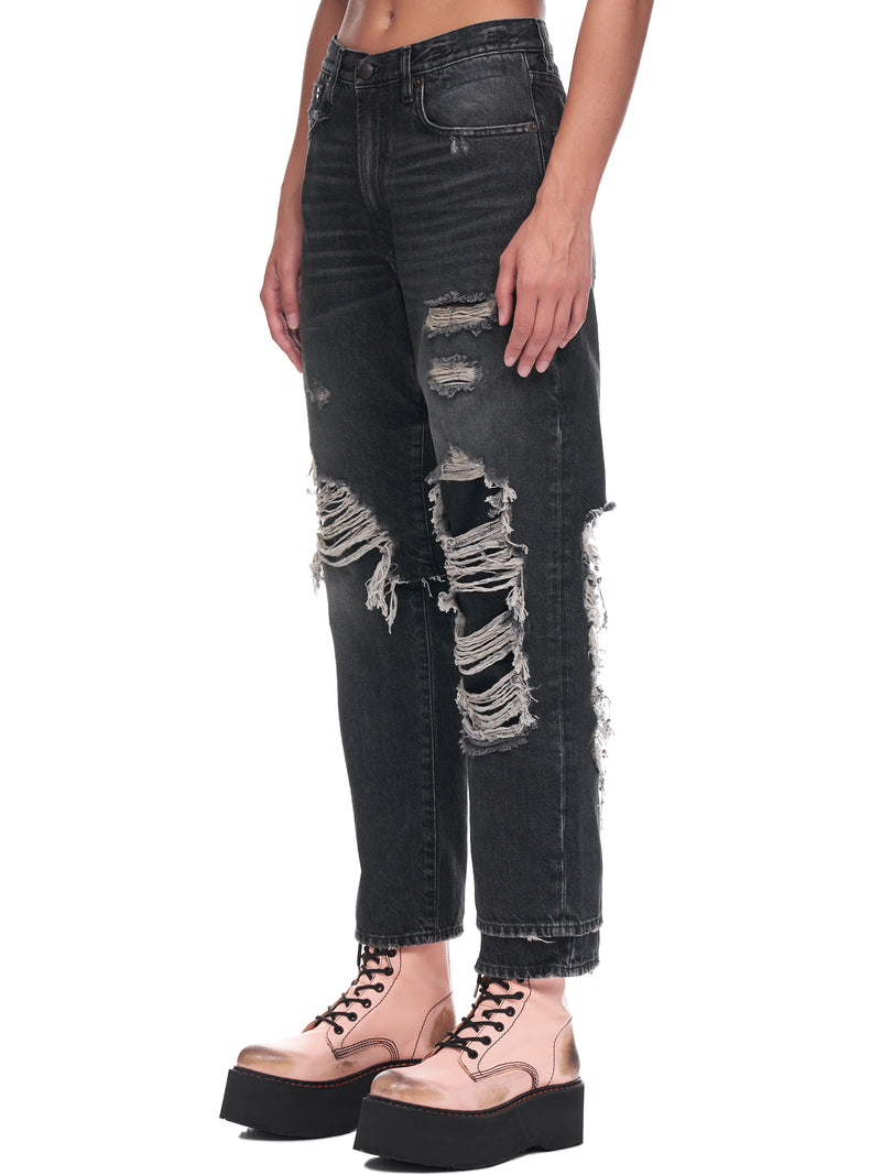 Double Layered Jean (WD050-D014J-BLACK)