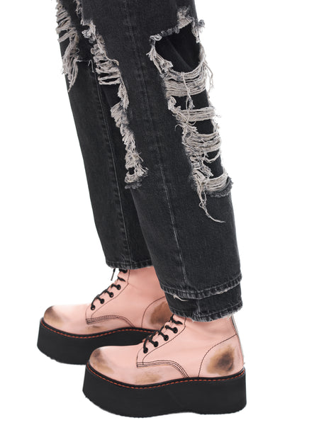 Double Layered Jean (WD050-D014J-BLACK)