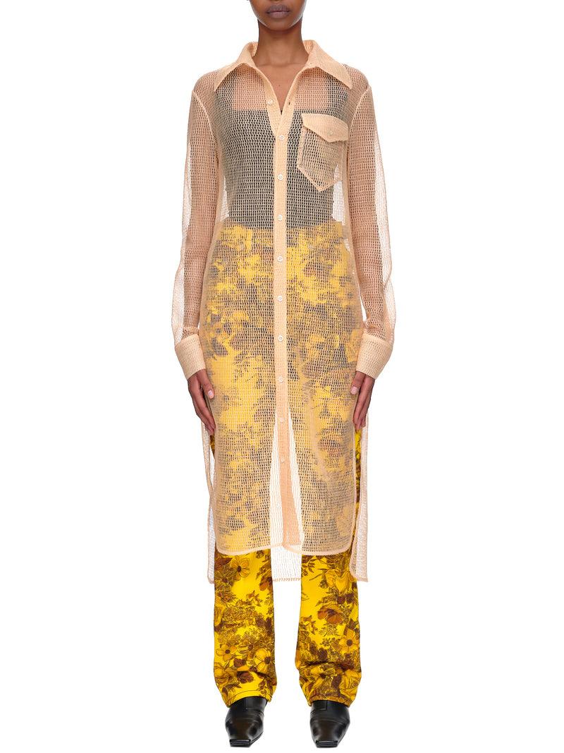 Kwaidan Editions Mesh Shirt Dress | H.Lorenzo - front