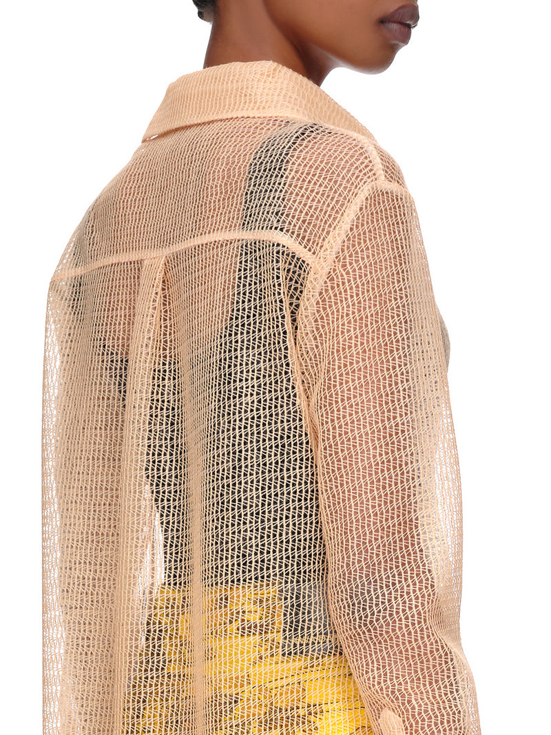 Kwaidan Editions Mesh Shirt Dress | H.Lorenzo - detail 2