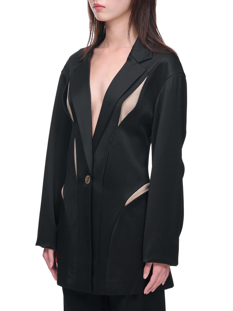 Wool Suit Jacket (WV07O-ONYX)