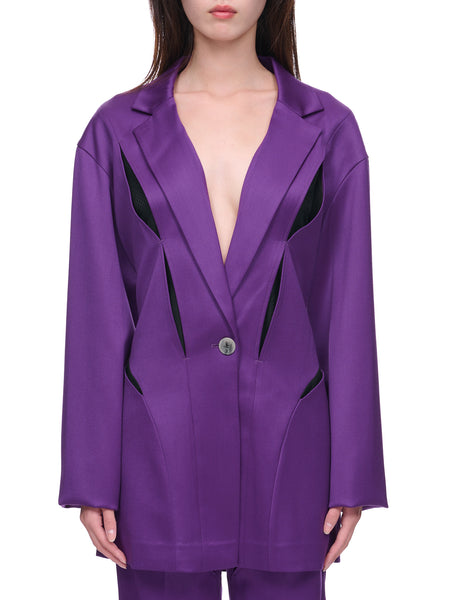 Wool Suit Jacket (WV07V-VIOLET)