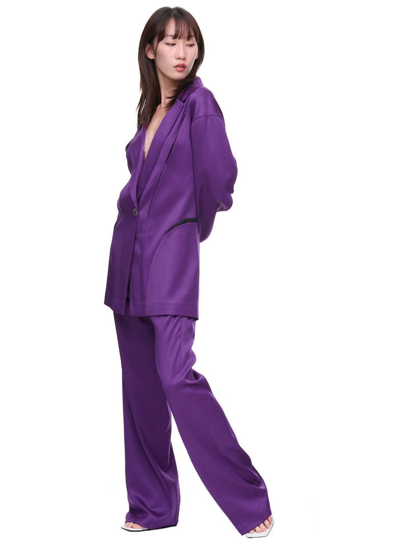 Wool Suit Jacket (WV07V-VIOLET)