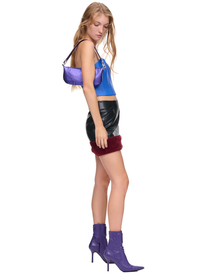 Vegan Leather Corset (WW-COR-1-BLUE)