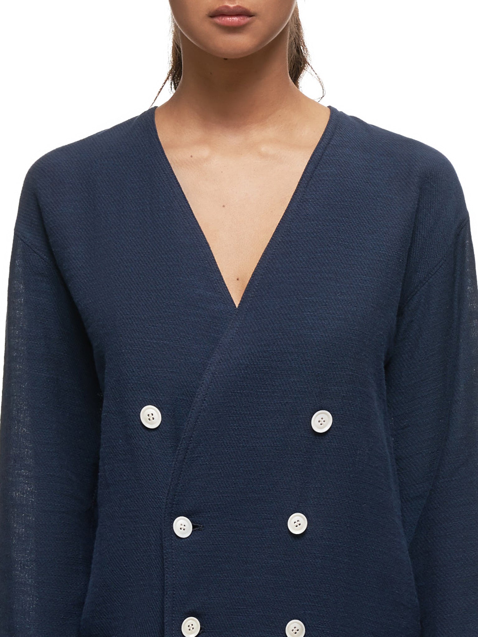 Double Breasted Cardigan (YS-J42-032-NAVY)