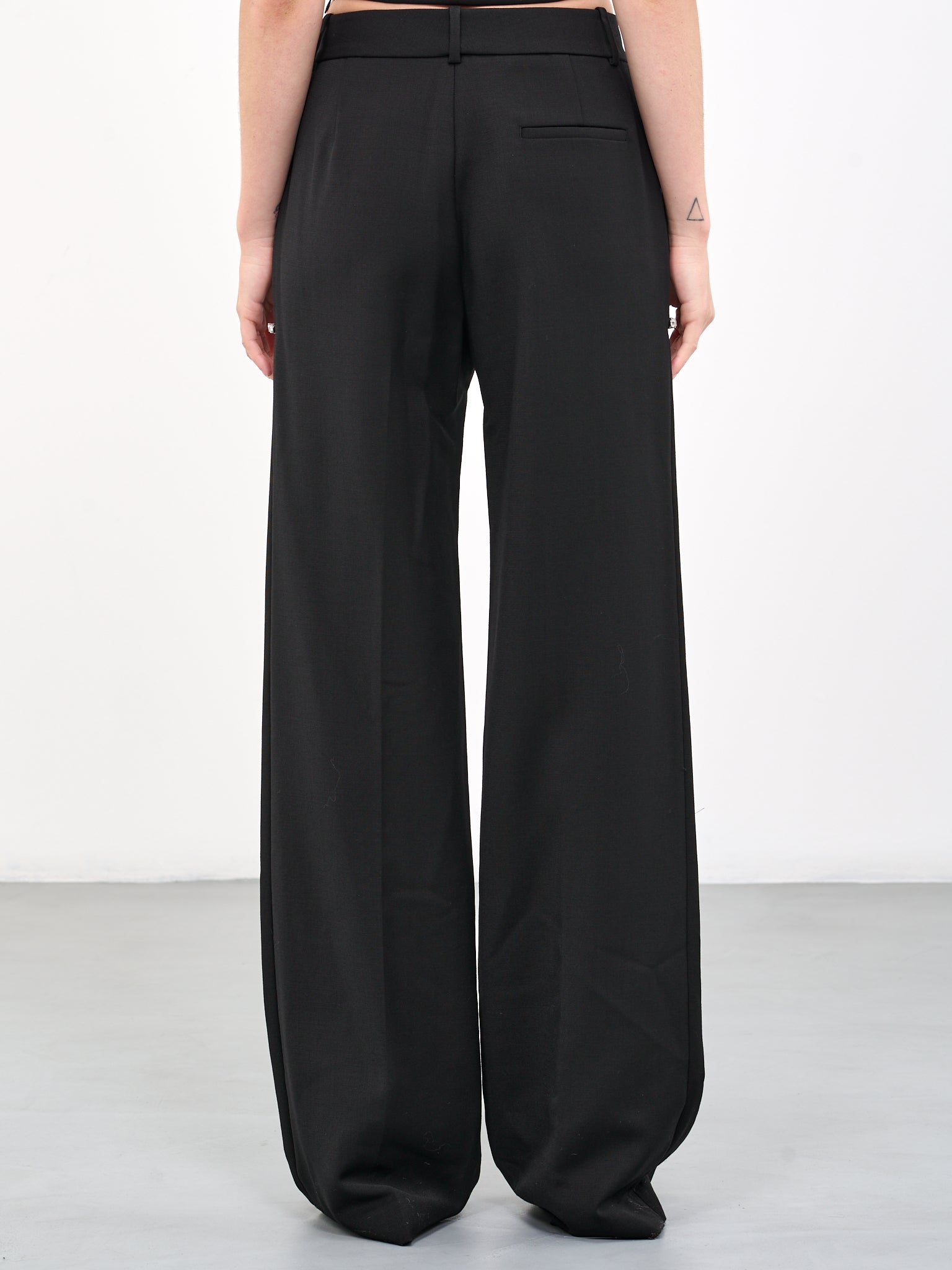 AREA Crystal Slit Trousers | H.Lorenzo - back