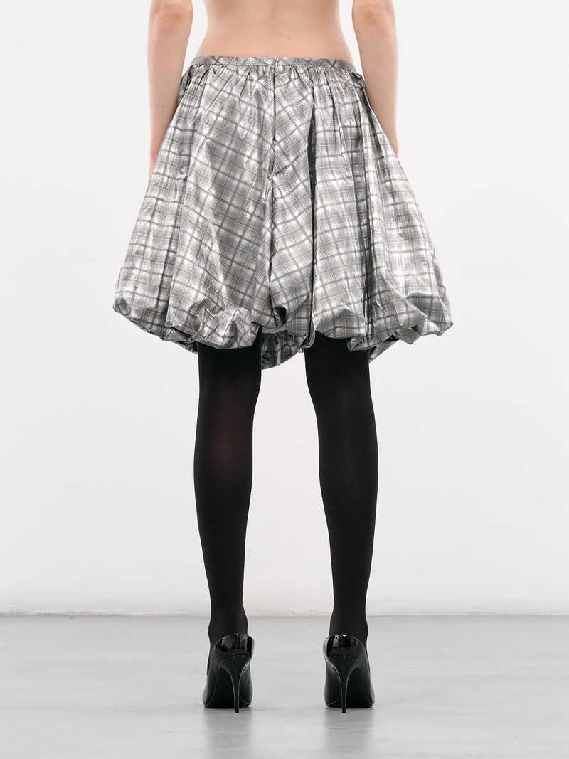 Reflective Check Melo Puff Skirt (0023-REFLECTIVE-CHECK)