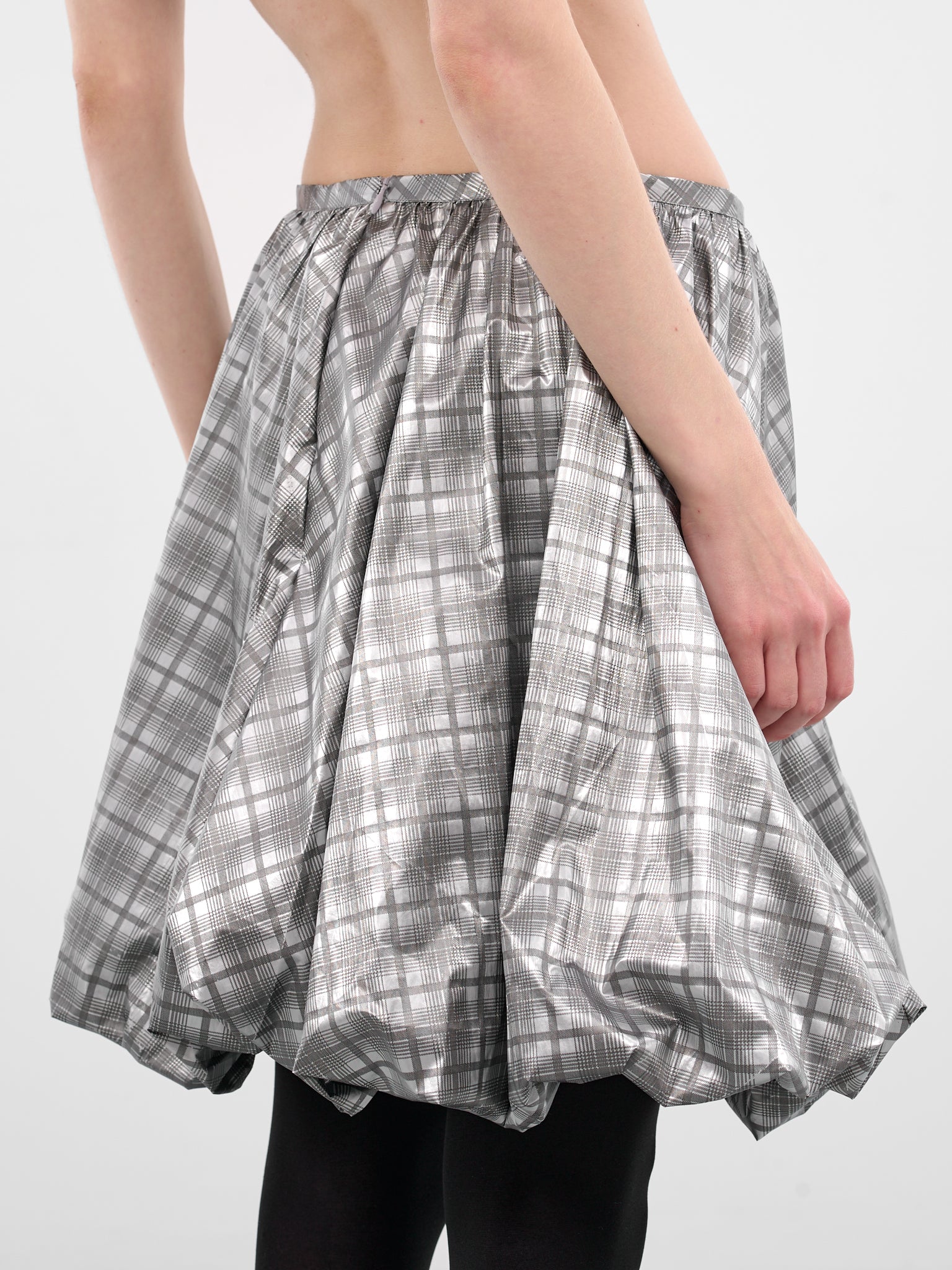 Reflective Check Melo Puff Skirt (0023-REFLECTIVE-CHECK)