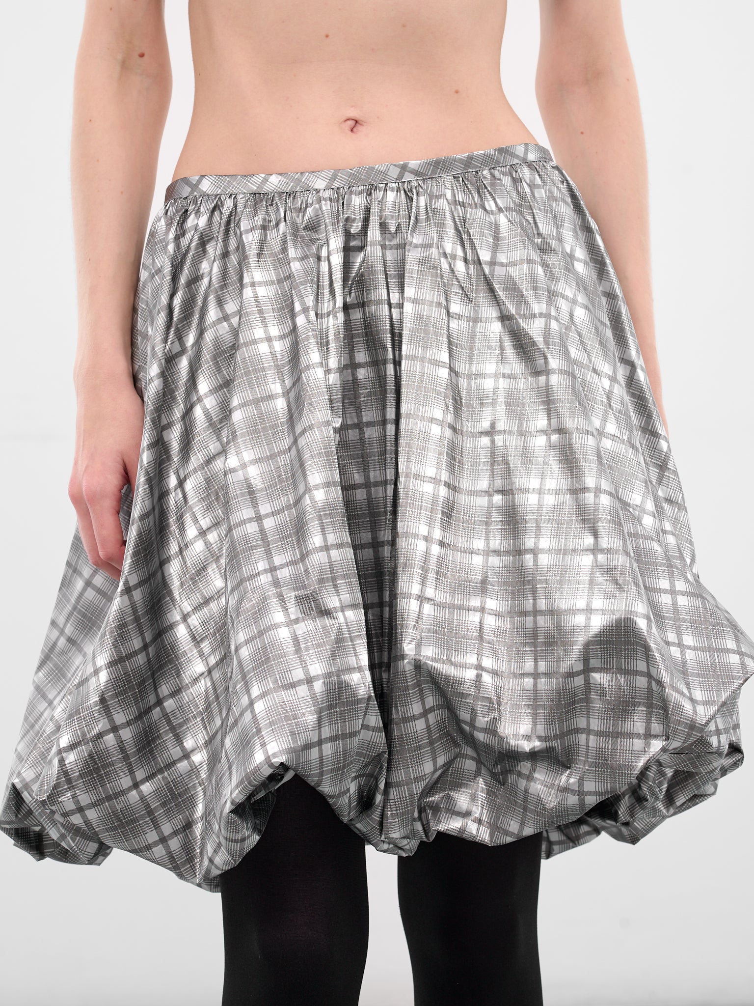 Reflective Check Melo Puff Skirt (0023-REFLECTIVE-CHECK)