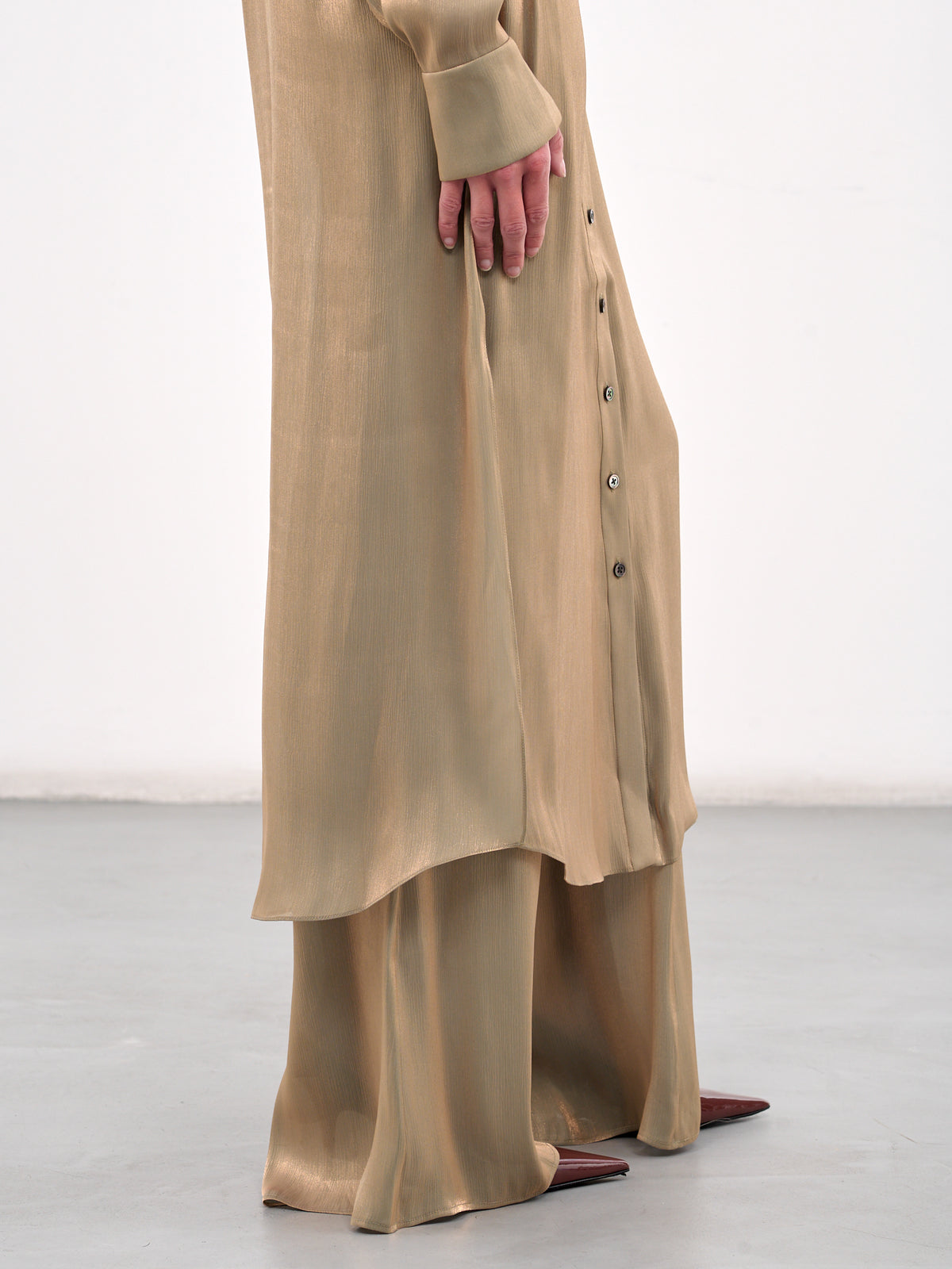 Maxi Shirt Dress (#003138-147-OLIVE-OIL)